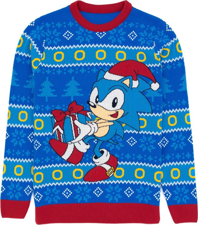 Produktbild Sonic The Hedgehog Pullover weihnachtliches Design (L)
