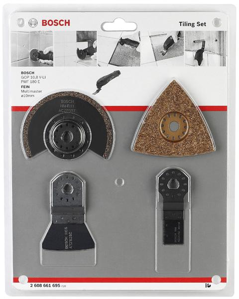 Produktbild Bosch Zubehör Starlock Fliesen-Set für Multifunktionswerkzeuge, 4-teilig