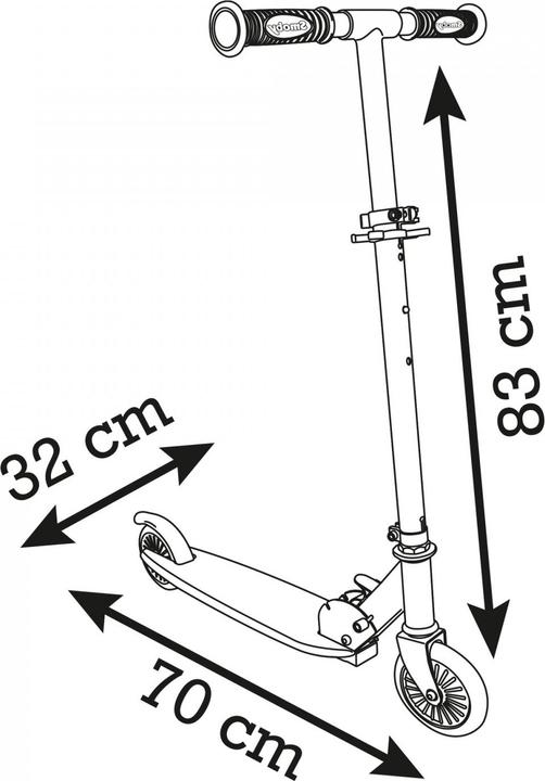 Actual product image Smoby Stitch 2W Foldable Scooter