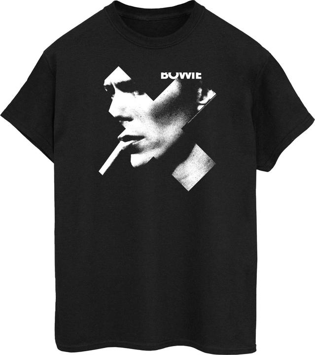 Immagine prodotto David Bowie Cross Smoke Boyfriend Fit Maglietta Ampia Donna (XL)