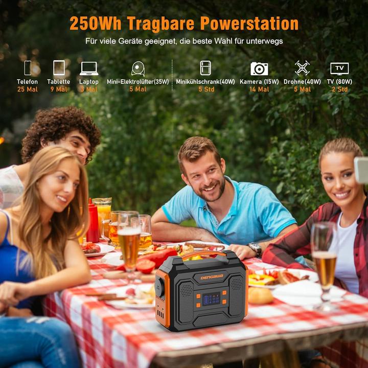 Image du produit Dengawa Station d'alimentation portable (250 Wh, 2.30 kg)