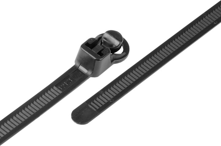 Image du produit Steffen Colliers de serrage noirs 311.9mm x 7.5mm facilement détachables, paquet de 25 pcs. (Serre-câbles en plastique, 100 mm, 25 pcs)