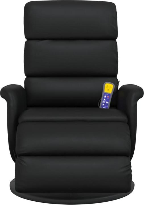 Actual product image VidaXL Massage chair with footrest black imitation leather, colour