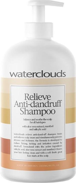 Waterclouds Relieve Anti-Dandruff Shampoo - 1000ml (1000 ml, Flüssiges Shampoo)