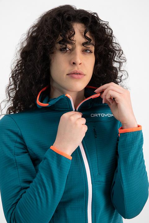 Actual product image Ortovox Fleece Light Grid Hoodie Ladies Midlayer (XS)