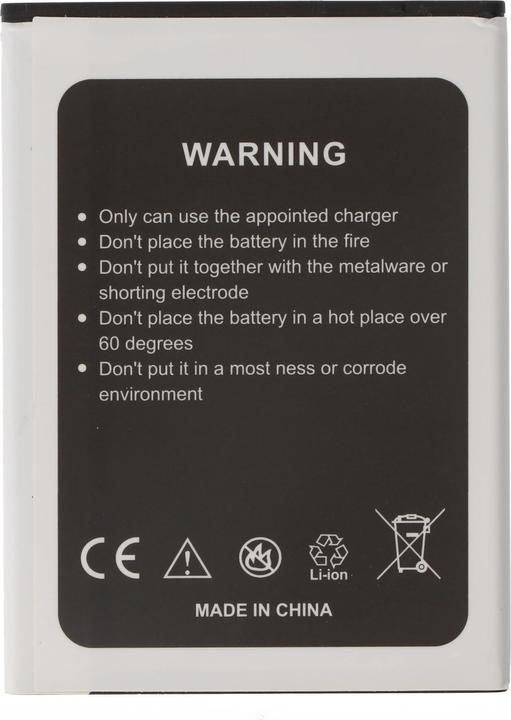 Actual product image XCell Li-Ion battery fits HomTom HT16 Pro 3000mAh 3.8V 58.0 x 79.2 x 4.8mm (1 pcs., 3000 mAh, Battery + charger)