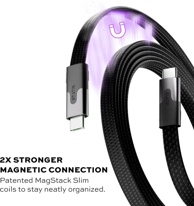 Actual product image Statik MagStack Slim Pro USB-C zu C Kabel (1 m)