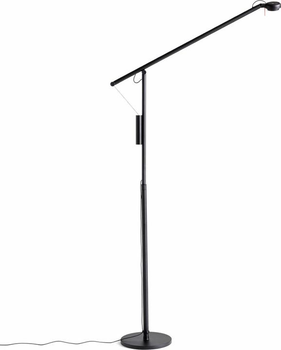 Actual product image HAY Fifty-Fifty floor lamp Soft black (360 lm)