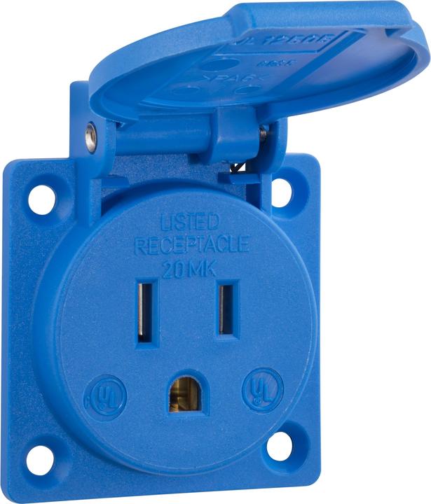 Actual product image ABL Receptacle USA / Canada, blue, 125 V/15 A