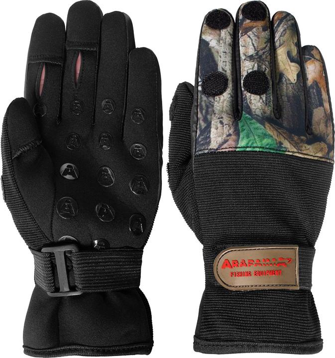 Actual product image Arapaima Fishing Equipment Neoprene Gloves (L)
