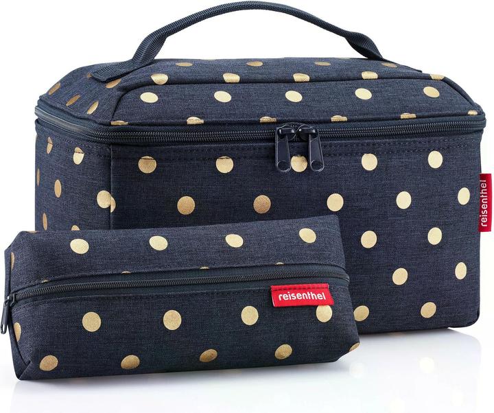 metallic dots blue
