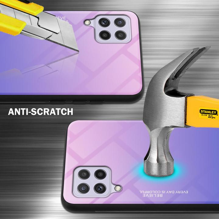 Actual product image Cadorabo TPU 2 colors glass envelope (Samsung Galaxy M22, Samsung Galaxy A22, Samsung Galaxy A32)