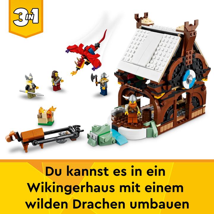 Produktbild LEGO Wikingerschiff mit Midgardschlange (31132, LEGO Creator 3-in-1)