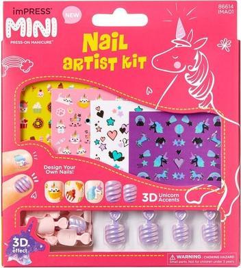 KISS My Face - imPRESS Kids Nail Artist Kit - Self-adhesive nails for kids -