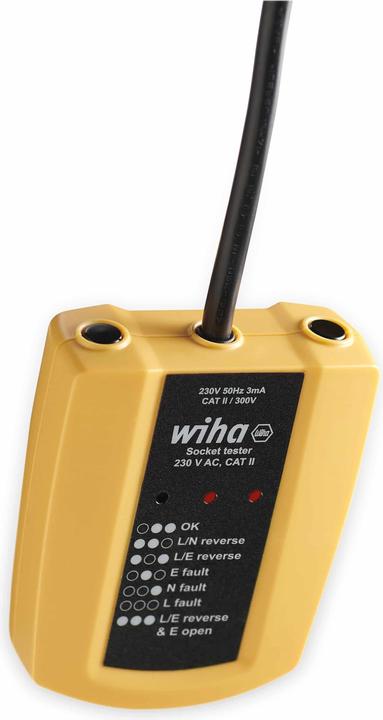 Actual product image Wiha Socket tester (CAT II 300V)