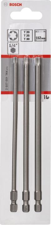 Produktbild Bosch Professional Zubehör Schrauberbit-Set Extra-Hart, 3-teilig, T20, T25, T30, 152 mm (T20, T30, T25)