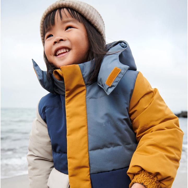 Image du produit Liewood Doudoune réversible Paloma Whale blue multi mix 1.5 ans (taille 86) (86)