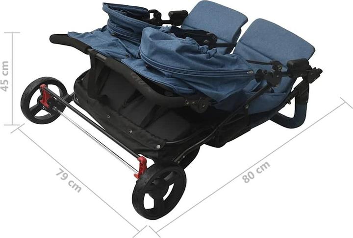 Immagine prodotto VidaXL Geschwisterwagen