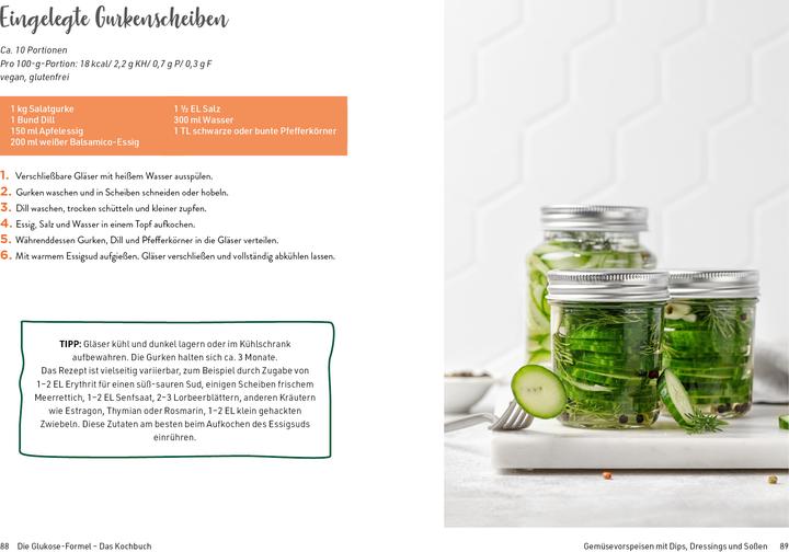 Produktbild Die Glukose-Formel: Das Kochbuch (Deutsch, Veronika Pichl, 2023)