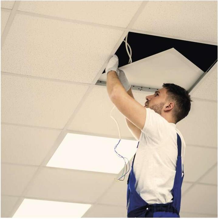 Produktbild Emos LED Einbauleuchte MAXXO 60x60, quadr., weiss, 36W warmweiss UGR (4100 lm)