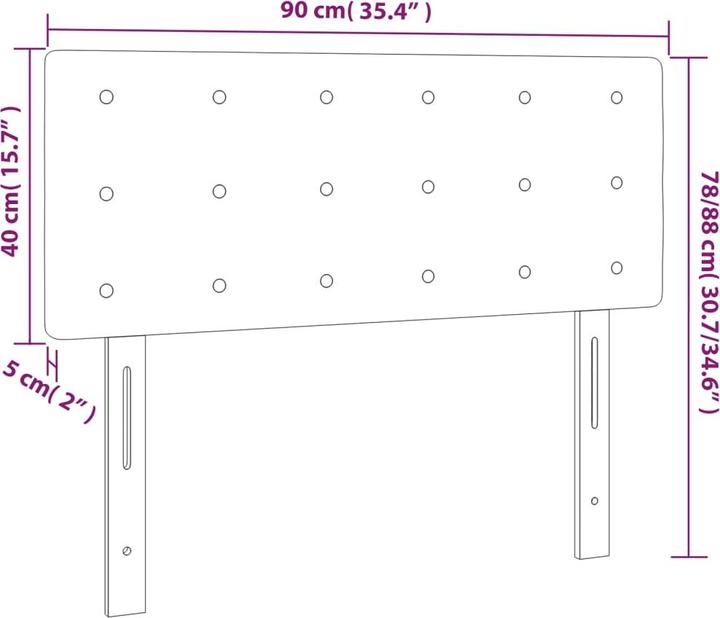 Produktbild VidaXL Jeanette (90 x 5 x 88 cm)