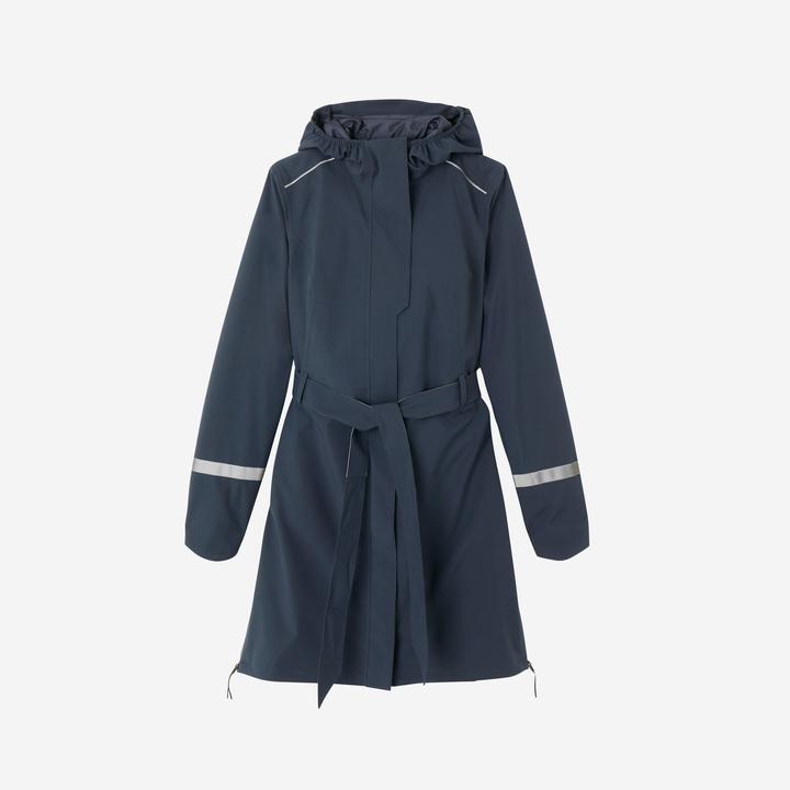 Produktbild Btwin Regentrenchcoat City 940 wasserdicht Damen marineblau (XS)