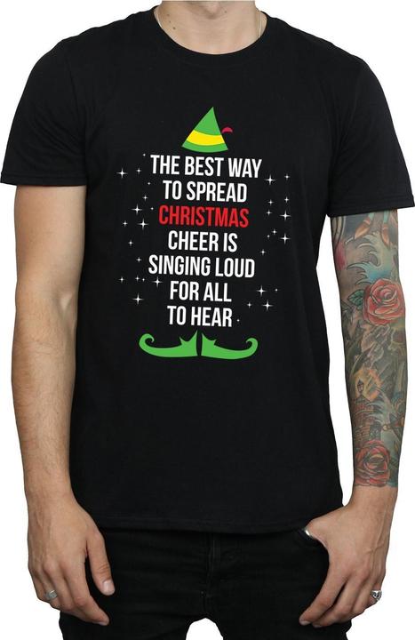 Image du produit Elf - T-shirt CHRISTMAS CHEER TEXT - Homme (S)