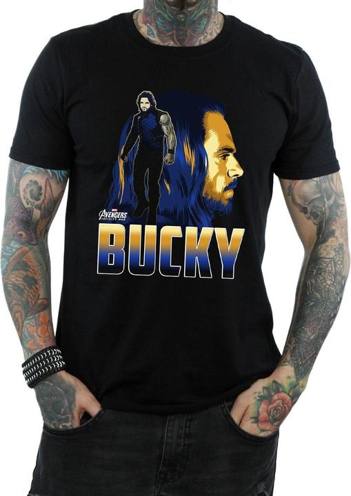 Actual product image Universal Textiles Mens Bucky Barnes Cotton T-Shirt (XXL)