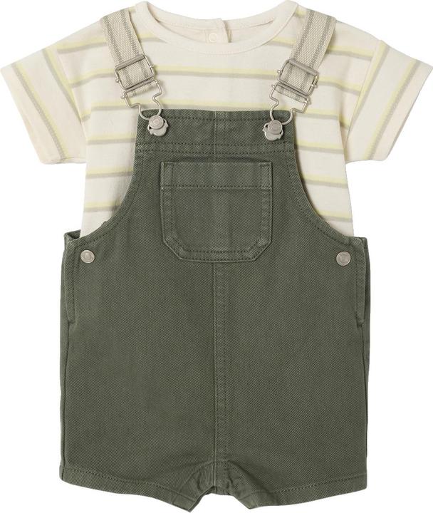 Produktbild Vertbaudet Baby-Set: Gestreiftes T-Shirt & Latzhose (92)