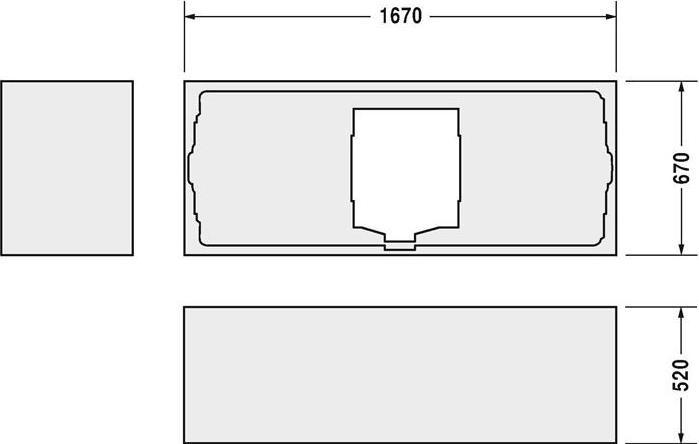 Image du produit Duravit Support de baignoire D-CODE pour 700097, 1700x700mm (170 cm, 167 cm)