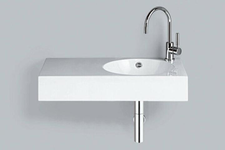 Produktbild Alape Waschtisch WT.MC800H.R, rechteckig B: 800mm H: 160mm T: 455mm, 4232000000, weiss (455 mm, 800 mm)