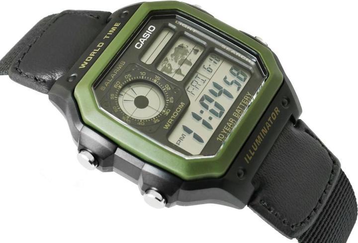 Actual product image Casio AE-1200WHB-1BVDF Clock (Digital watch, 43 mm)