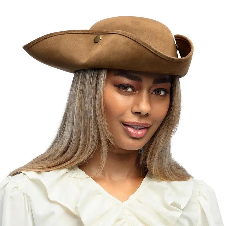 Image du produit Boland Chapeau pirate tricorne : aspect daim