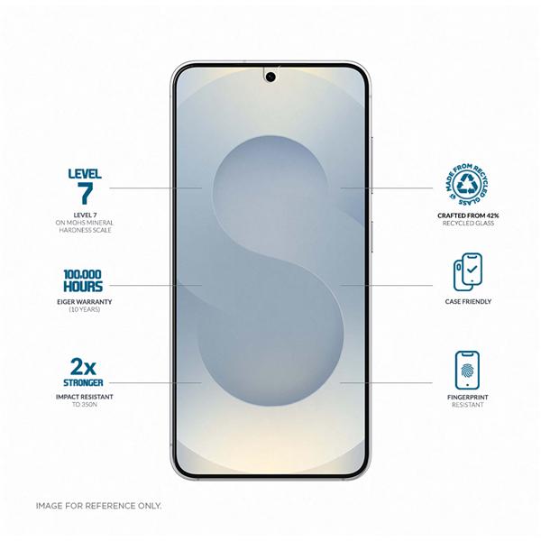 Image du produit Eiger Display-Glas Standard Fit Mountain Glass Clear (1 pièce(s), Samsung Galaxy S25 Edge)