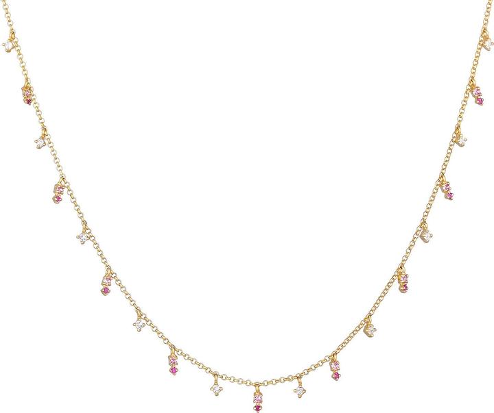 Elli Kristall Kette (Glaskristall, 925er Sterling Silber, 40 cm)