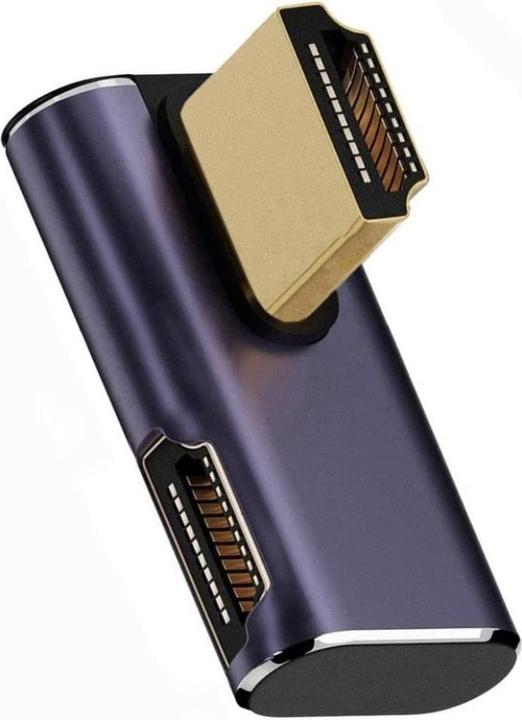 Image du produit PowerGuard Adaptateur HDMI vers HDMI 2.1 8K à angle de 90 degrés Right Up Low Profile (HDMI)