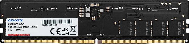 Image du produit Adata DDR5 16Go 5600-46 Premier Tray Plateau unique (1 x 16GB, 5600 MHz, RAM DDR5, DIMM)