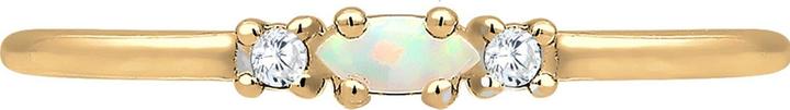 Produktbild Elli Vintage Design mit Zirkonia und Opal (58, 925 Silber)