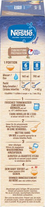Nährwerte und Zutaten Nestlé Milchbrei (450 g)