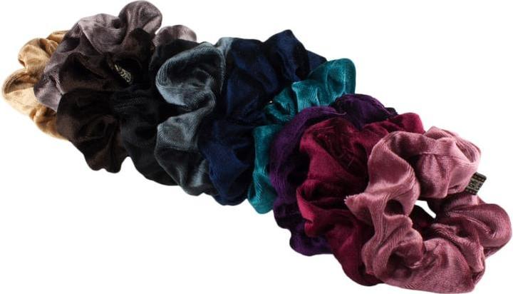 Immagine prodotto JTI 3x lacci per capelli / elastici per capelli in velluto - viola (Elastico per capelli)