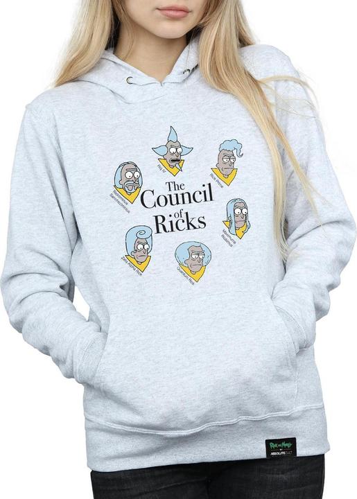 Actual product image Rick And Morty Womens/Ladies Council Of Ricks Hoodie (L)