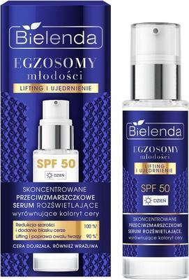 Bielenda Egzosomy Młodości skoncentrowane przeciwzmarszczkowe serum rozświetlające SPF 50 30ml (30 ml)