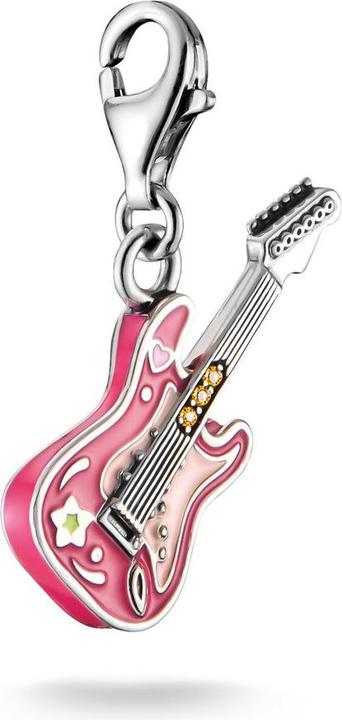 Immagine prodotto Thomas Sabo Charm-Anhänger E-Gitarre Silber (Argento 925, Smalto)