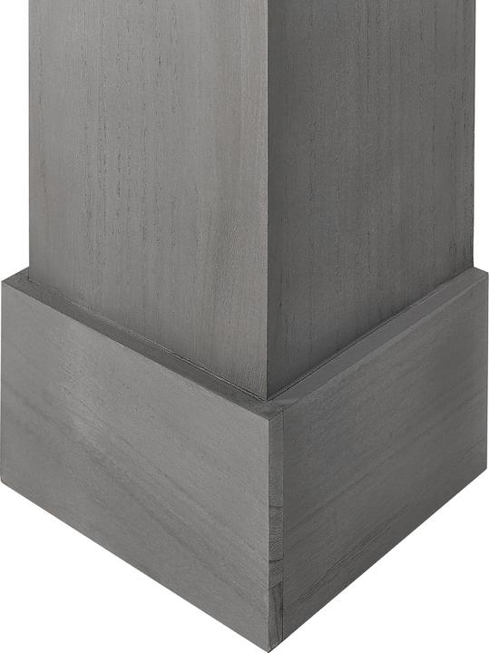 Immagine prodotto Beliani Cornice per caminetto in legno di Paulownia grigio 23 x 97 x 99 cm MANDRE