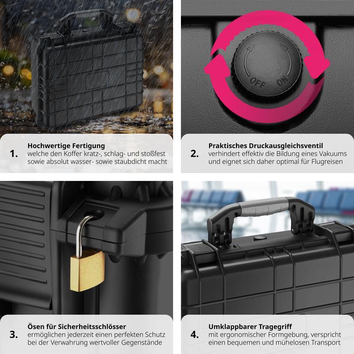 Produktbild tectake Fotokoffer Universalbox (Fotokoffer, 14.50 l)