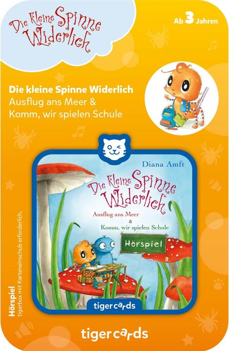 Produktbild Tigermedia tigercard - Die kleine Spinne Widerlich - Zwei Geschichten (Ausflug ans Meer & Komm, wir spielen Sch