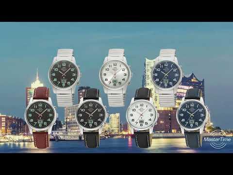 Image du produit Master Time MTLA-10820-42M Montre radiopilotée pour femme bracelet à coulisse 34mm 3ATM (Montre numérique, Montre radio-pilotée, Montre analogique)