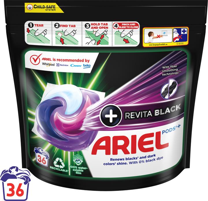 Image du produit Ariel Revita Black (36 Cycles de lavage, Pods de lavage)