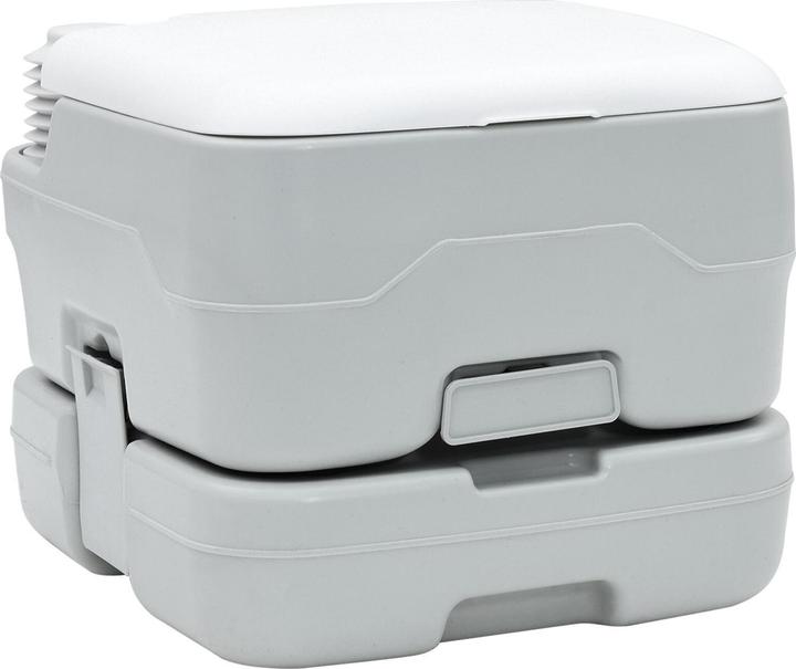 Actual product image VidaXL Portable toilet in grey and white plastic, 10 L