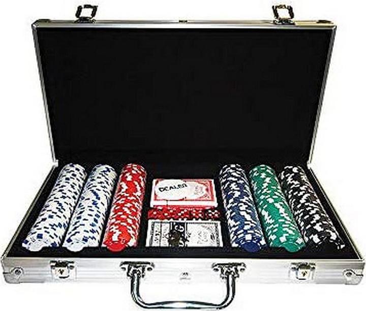 Actual product image Champ Poker Set 300pcs with Aluminium Case (German, English)
